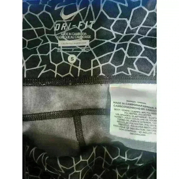 Nike Epic Run Starglass Tight Fit Capri Size SMALL Women's Running Leggings Gym - Picture 5 of 5